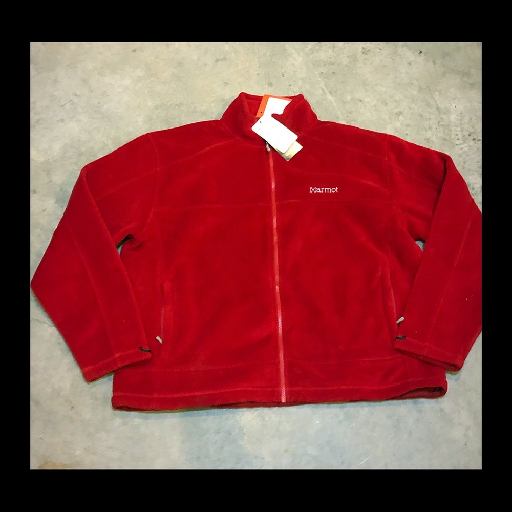 Marmot fleece jacket red